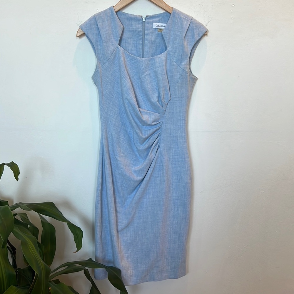 Calvin Klein Blue Dress size 2 office dress